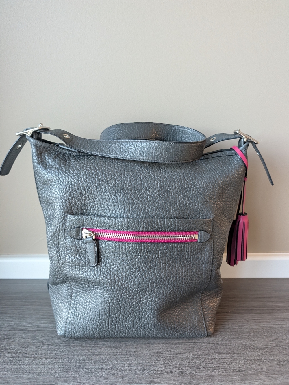 🥰 Vintage Rare Coach Legacy #19913 Pebble Leather Adjustable Crossbody Bag 🩶